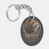 Grizzly – Wilde Amerika Sleutelhanger (Voorkant Links)