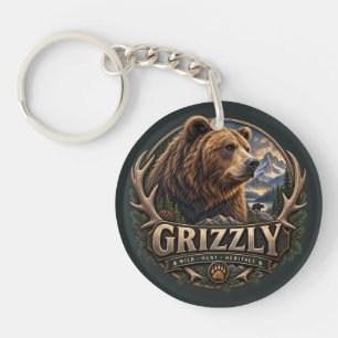 Grizzly – Wilde Amerika Sleutelhanger