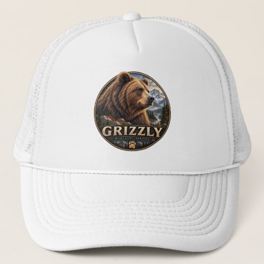 Grizzly – Wilde Amerika Trucker Pet (Voorkant)