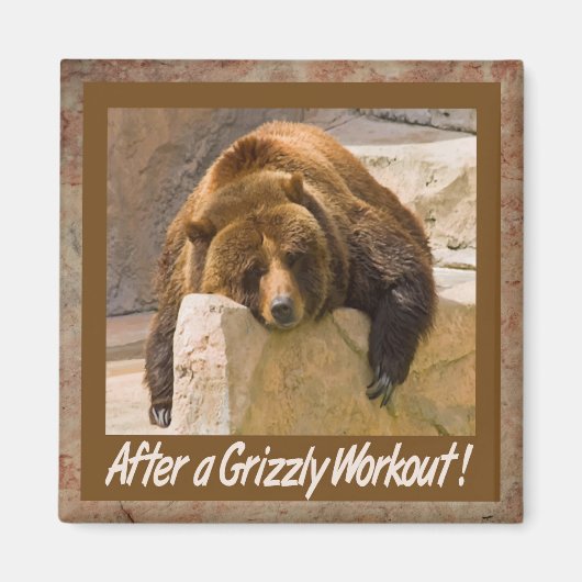 Grizzly Workout Magnet (Voorkant)