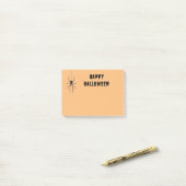 Grizzly Zwarte Spin Happy Halloween Notitieblok Post-it® Notes (Op bureau)