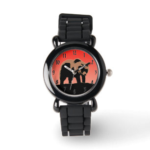 Grizzlybeer bij zonsondergang - Originele natuurku Horloge