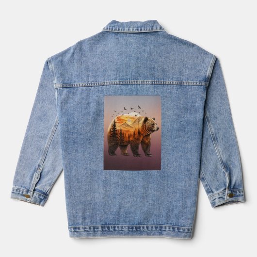 Grizzlybeer Bos Berg Denim Jacket (Achterkant)