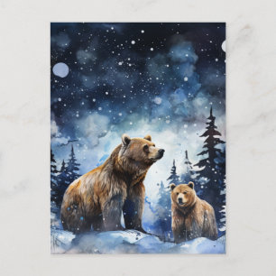 Grizzlybeer en Baby Briefkaart