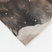 Grizzlybeer en baby fleece deken (Hoek)