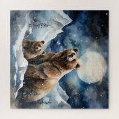 Grizzlybeer en Baby Legpuzzel (Horizontaal)