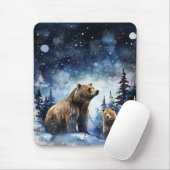 Grizzlybeer en baby muismat (Met muis)