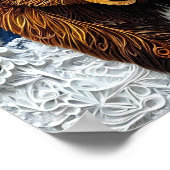 Grizzlybeer kunst poster (Hoek)