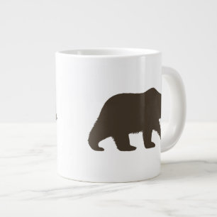 Grizzlybeer Silhouet Wilde dieren Wilde Dieren Grote Koffiekop