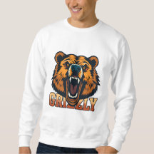 Grizzlybeerhoofd dat kracht benadrukt
