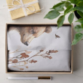 Grizzlyberen Aquarel Bossen Tissuepapier (Geschenk)