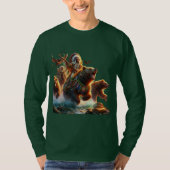 GrizzlyChief Riding Grizzly Beer T-shirt (Voorkant)