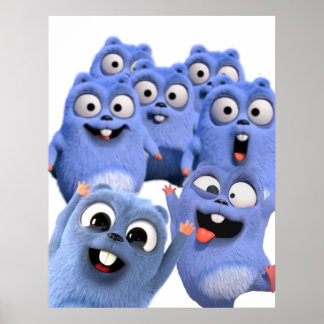 grizzy en de lemmingen zijn woedend blij poster