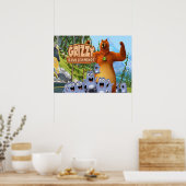 Grizzy en de Lemmings Poster (Keuken)