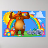 Grizzy en lemmings Kinder Poster (Voorkant)