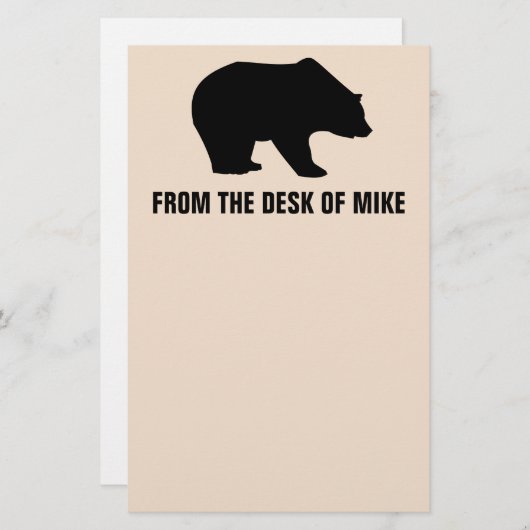 GRIZZZLY BEER PERSONALIZED BRIEFPAPIER (Voorkant / Achterkant)