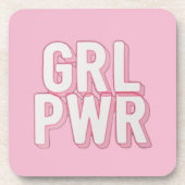 GRL PWR BIER ONDERZETTER (Voorkant)