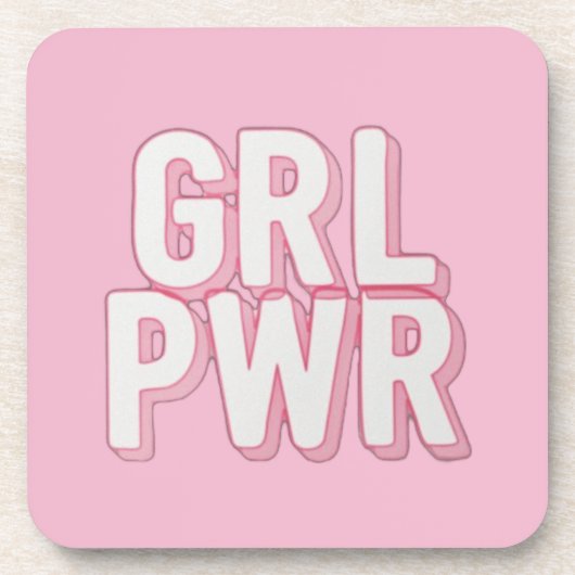 GRL PWR BIER ONDERZETTER (Voorkant)
