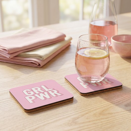 GRL PWR BIER ONDERZETTER