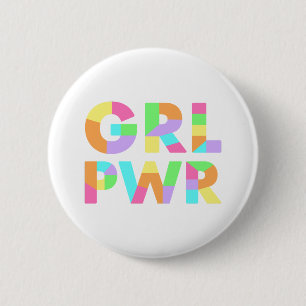 GRL PWR Colorful Ronde Button 5,7 Cm