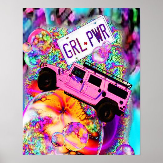 GRL PWR - Girl Power Poster (Voorkant)