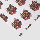 GRL PWR, kroon en hart Tissuepapier (Detail)