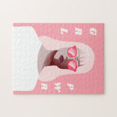 GRL PWR Modern Feminist Illustration Girl Power Legpuzzel (Horizontaal)