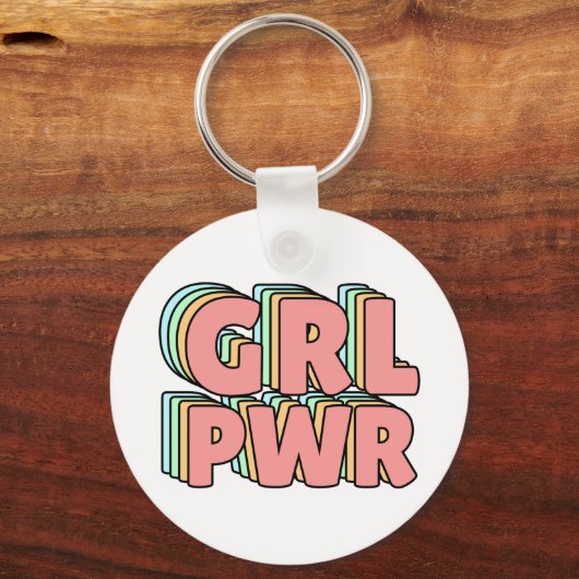 GRL PWR Pastel Sleutelhanger (Voorkant)
