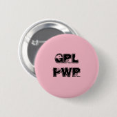 GRL PWR-pin Ronde Button 5,7 Cm (Voorkant /achterkant)