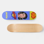 GRL PWR Pop Art — Kool retro Skateboard (Horizontaal)