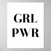 GRL PWR POSTER (Voorkant)
