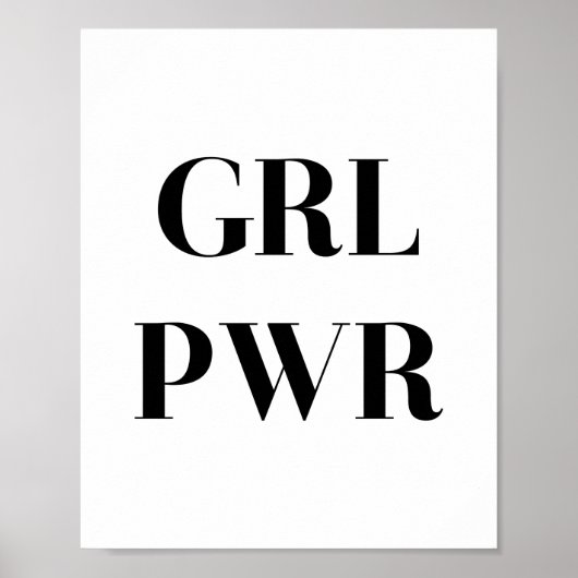 GRL PWR POSTER (Voorkant)