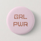 GRL PWR - RONDE BUTTON 5,7 CM (Voorkant)
