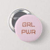 GRL PWR - RONDE BUTTON 5,7 CM (Voorkant /achterkant)