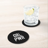 GRL PWR - RONDE KARTONNEN ONDERZETTER (Insitu)