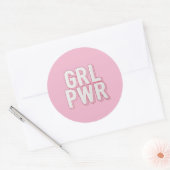 GRL PWR RONDE STICKER (Envelop)