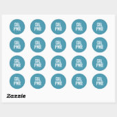 GRL PWR - RONDE STICKER (Vel)