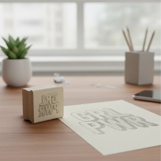 GRL PWR RUBBERSTEMPEL