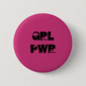 GRL PWR-speld Ronde Button 5,7 Cm (Voorkant)