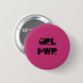 GRL PWR-speld Ronde Button 5,7 Cm (Voorkant /achterkant)