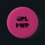 GRL PWR-speld Ronde Button 5,7 Cm<br><div class="desc">GRL PWR-speld</div>