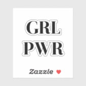 GRL PWR STICKER (Vel)