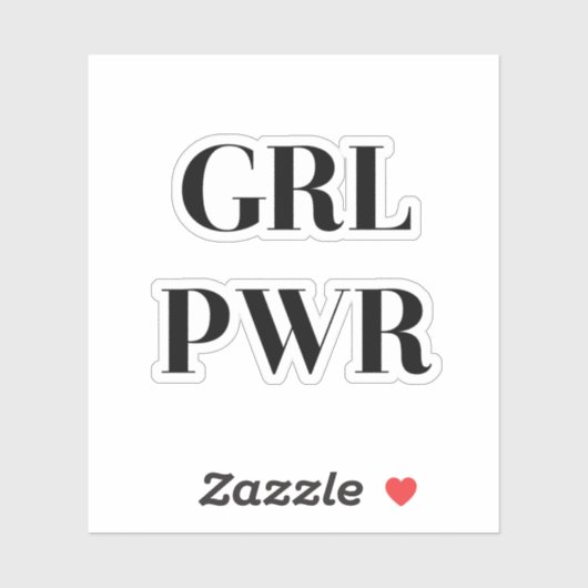 GRL PWR STICKER (Vel)