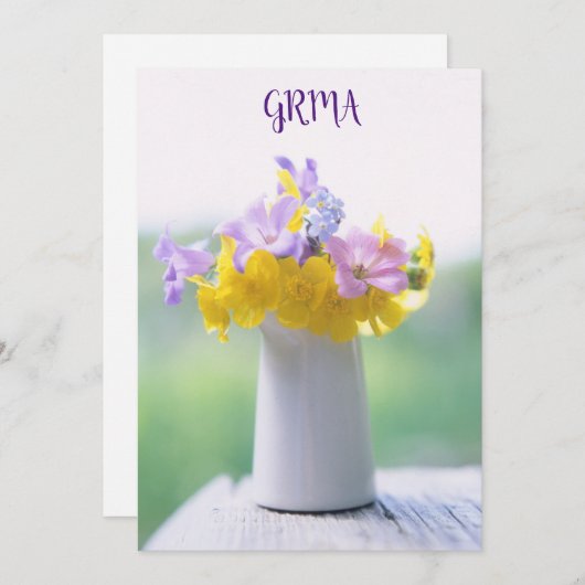 GRMA Irish Language Hartelijk dank voor uw kaart m (Voorkant / Achterkant)