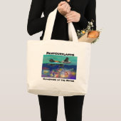 GRNC Water Test zwart nieuws Grote Tote Bag (Voorkant (product))