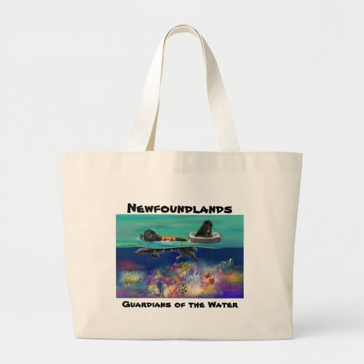 GRNC Water Test zwart nieuws Grote Tote Bag (Voorkant)
