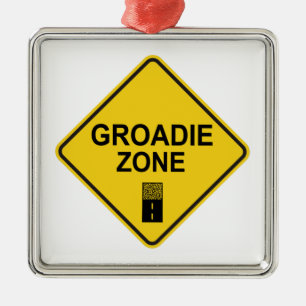 Groadie Zone Gravel Cycling Metalen Ornament