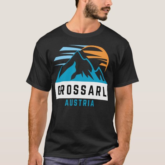 GROARL - Oostenrijk - Ski- en snowboardsneeuw T-shirt (Voorkant)