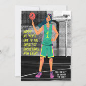 GROATEST BASKETBALL MOM OOIT FEESTDAGENKAART (Voorkant)