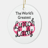 GROATEST LUNCH LADY KERAMISCH ORNAMENT (Links)